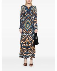 chinese dress ladies Farm Rio Women's Rococo Flowers Black Maxi Dress, M / Black main image 1