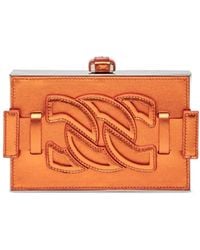Casadei - Clutch mit Logo-Patch - Lyst