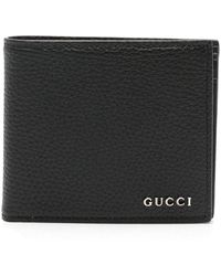 Gucci - Logo-lettering Leather Wallet - Lyst