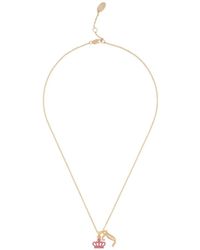 Juicy Couture - Collier À Pendentif Serti De Cristal - Lyst