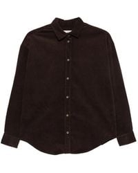 MC2 Saint Barth - Corduroy Embroidered-Logo Shirt - Lyst