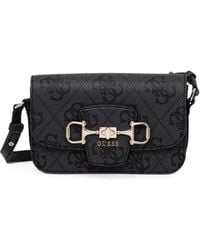 Guess - Monogram-Pattern Horsebit-Detail Crossbody Bag - Lyst