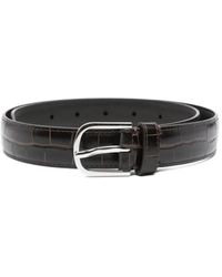 TOTEME - Ceinture En Cuir À Effet Peau De Crocodile - Lyst