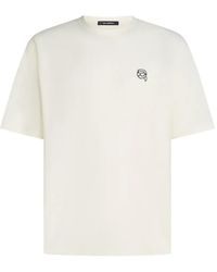 KARL LAGERFELD - Logo-Embroidery T-Shirt - Lyst