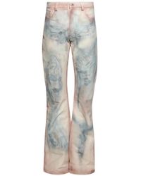La Maskarade - Graphic Leather Trousers - Lyst