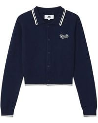 Chocoolate - Logo-Embroidered Tipped Cardigan - Lyst