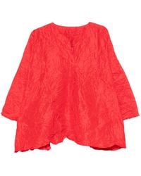 Daniela Gregis - V-Neck Silk Blouse - Lyst