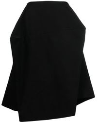 Comme des Garçons - Asymmetric Wool Midi Skirt - Lyst