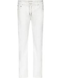 Ludovic de Saint Sernin - Weiße Jeans Mit Schnürung - Lyst
