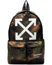 Off-White c/o Virgil Abloh Rucksack mit Camouflage-Print - Grün