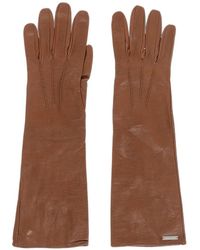 DSquared² - Opera Leather Gloves - Lyst