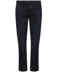 7 For All Mankind - Faded-Effect Slim-Fit Jeans - Lyst