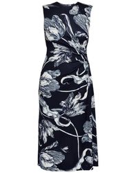 Erdem - Floral-Print Sleeveless Midi Dress - Lyst