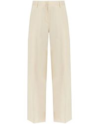 Helmut Lang - Pleated Wide-Leg Trousers - Lyst