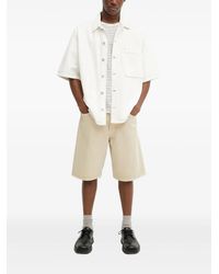 IRO - Contrast-Stitching Short-Sleeved Shirt Jacket - Lyst