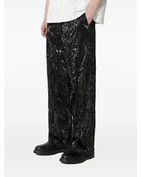 Han Kjobenhavn - Drawstring Textured Trousers - Lyst