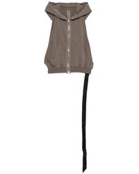 Rick Owens - Chaleco Sin Mangas Con Capucha Y Cremallera - Lyst