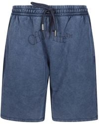 Off-White c/o Virgil Abloh - Dawstring Cotton Shorts - Lyst