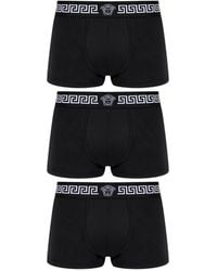 Versace - Pack De Tres Bóxeres Greca Border - Lyst