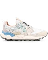 Flower Mountain - Perforated Panelled Sneakers - Lyst