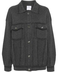 Barrie - Contrast-Stitching Denim-Effect Jacket - Lyst