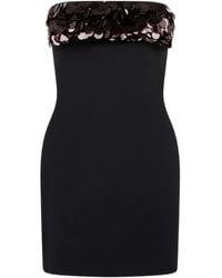 David Koma - Sequin-Embellished Strapless Mini Dress - Lyst