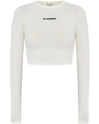 Jil Sander - Logo-Print Bikini Top - Lyst