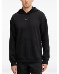 Reebok - Logo-Print Pouch-Pocket Hoodie - Lyst