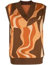 Rejina Pyo - Frida Abstract-Pattern Knit Vest - Lyst