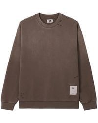 Izzue - Distressed Logo-Patch Sweatshirt - Lyst