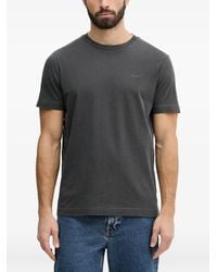 GANT - Logo-Embroidered T-Shirt - Lyst