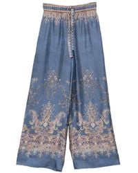 Zimmermann - Pantalon Ample À Motif Cachemire - Lyst