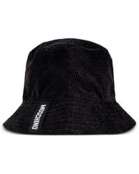 Moschino - Cappello Bucket A Coste Con Logo - Lyst