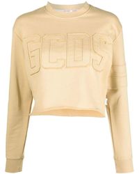 Gcds - Sudadera corta con logo estampado - Lyst