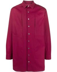 Rick Owens - Long-Sleeve Buttoned Shirt Jacket - Lyst