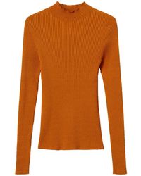 Twinset - Ribbed Turtleneck Knit Sweater - Lyst