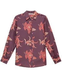 Maliparmi - Floral-Print Long-Sleeved Shirt - Lyst