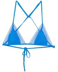 Kiki de Montparnasse - Lace-Inset Bikini Top - Lyst
