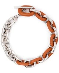 Rabanne - Collier Ras-Du-Cou À Maillons Contrastants - Lyst