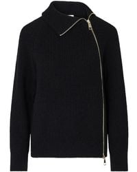 Liu Jo - Wool Blend Sweater With Zip - Lyst