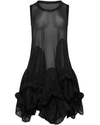 Comme des Garçons - Robe Courte À Effet De Transparence - Lyst