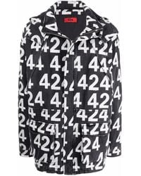 424 - All-Over Logo Print Jacket - Lyst