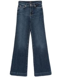 7 For All Mankind - Jean Ample À Patch Logo - Lyst