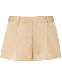 Miu Miu - Low-rise Cotton Chino Shorts - Lyst