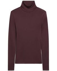 Agolde - Carlyle Long-Sleeve Turtle-Neck T-Shirt - Lyst