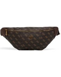 Guess - Vezzola Smart Monogram-Print Belt Bag - Lyst