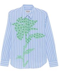Essentiel Antwerp - Kdot Embroidered Striped Shirt - Lyst