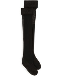 Dolce & Gabbana - Logo Thigh-Highs - Lyst