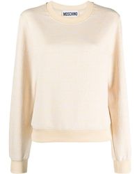Moschino - Logo-print Cotton-blend Sweatshirt - Lyst