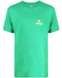 Ostrya - Logo-Print Round-Neck T-Shirt - Lyst